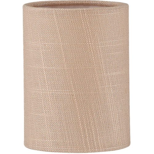 Lampenschirm Nero M6 Rosa Leinen 9 cm 11 cm - Farbe: rosé - Lampenschirm