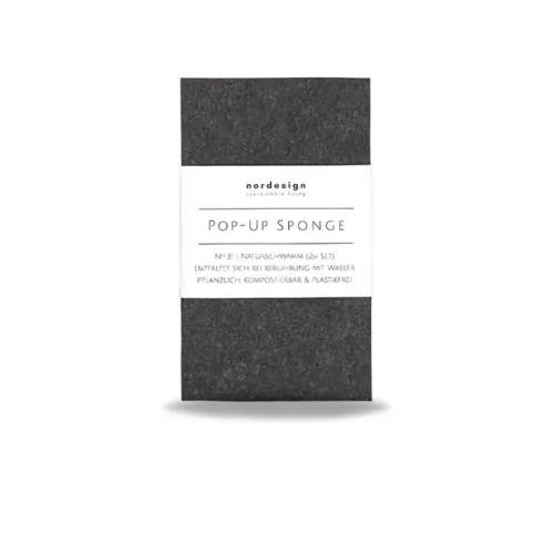 Nordesign, 2er Set Pop-Up Schwamm 11x6.5cm H0.6cm