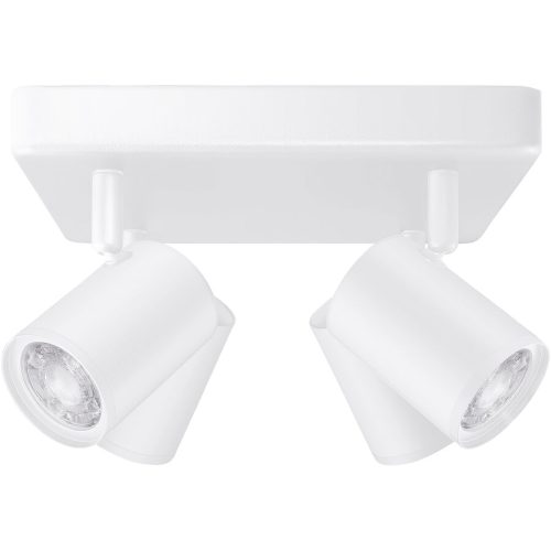 Spot WiZ Weiss Kunststoff/Aluminium 22 cm 12.3 cm - LED - Lichtfarbe: Extra warmweiss - Helles Neutralweiss - Material: Metall - Spot- LED