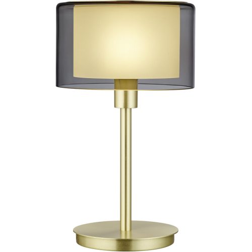 Designer-Tischlampe Bankamp Karl75 E14 Messing matt D 20 cm H 34 cm - Material: Messing/Glas - Designer-Tischlampe