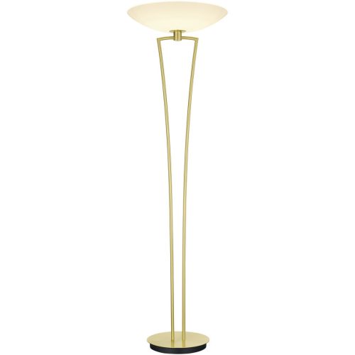 Designer-Stehlampe Bankamp Lady Messing matt dimmbar H 179 cm - LED - Lichtfarbe: Extra warmweiss - Material: Messing/Glas - Designer-Stehlampe- LED