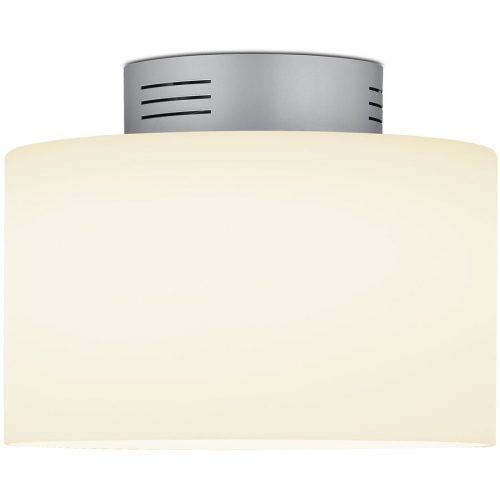 Designer-Deckenlampe Bankamp Grand opal aluminium eloxiert D 32 cm - LED - Lichtfarbe: Extra warmweiss - Material: Eisen/Acryl/Glas -