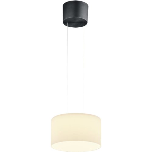 Designer-Pendellampe Bankamp Grand opal anthrazit 1-flammig D 32 cm - Farbe: anthrazit matt eloxiert - LED - Lichtfarbe: Extra warmweiss - Material: