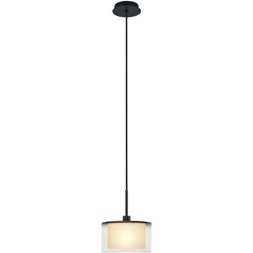 Designer-Pendellampe Bankamp Karl75 E14 schwarz 1-flammig D 20 cm - Material: Messing/Glas - Designer-Pendellampe