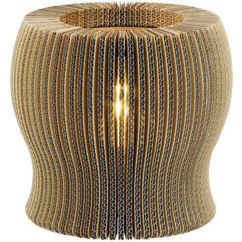 Tischlampe Clare Braun Metall 27 cm 26 cm - Tischlampe