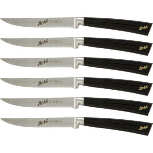 Berkel Steakmesser-Set Elegance Schwarz Stahl 11 cm 2 cm - Steakmesser-Set
