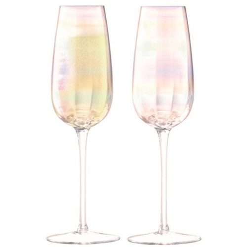 LSA International Sektgläser-Set Pearl Transparent Glas 23.2 cm 6.2 cm - Farbe: Perlmutt - Sektgläser-Set