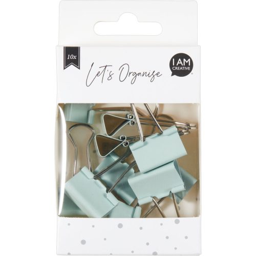 I am Creative, I AM CREATIVE Binder Clips Lets Organize 4035.13 hellgr&uuml;n, 25mm, 10 Stk.
