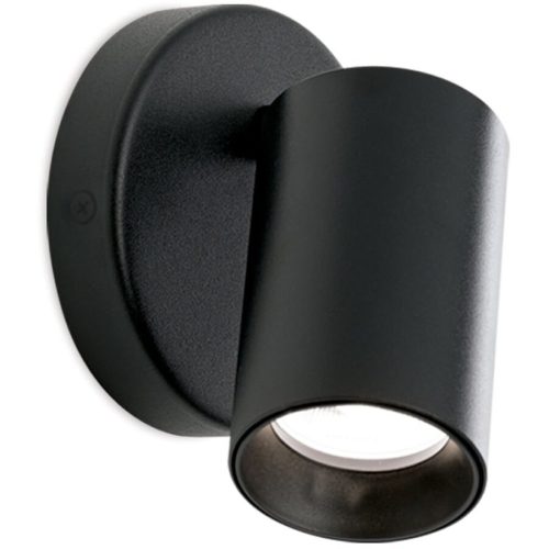Spot Sean Schwarz Stahl 10 cm 12.7 cm - Spot