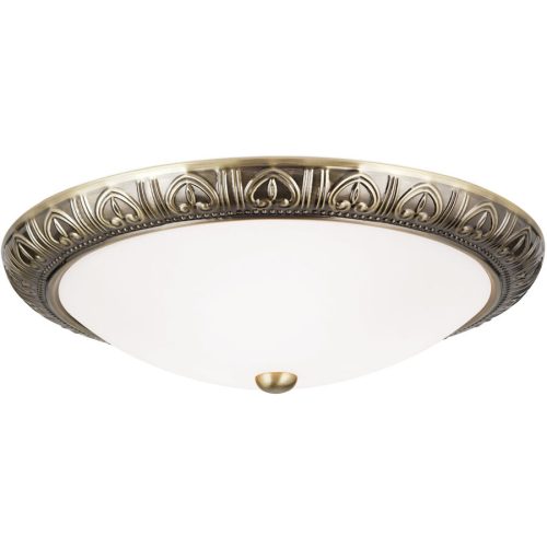 Deckenlampe Pankok Bronze Stahl/Glas 38 cm 11 cm - Material: Glas/Stahl - Deckenlampe