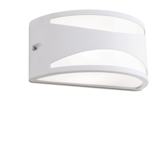 Aussenlampe Shell Weiss Aluminium/Kunststoff 25 cm 12 cm - Aussenlampe