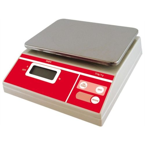 Lagotto Küchenwaage Maison Silber/Rot Edelstahl 29 cm 24.5 cm - Material: 18/10 Edelstahl - Küchenwaage