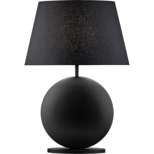 Designer-Tischlampe Bankamp Nero E27 schwarz H 51 cm - Material: Metall/ Stoff - Designer-Tischlampe