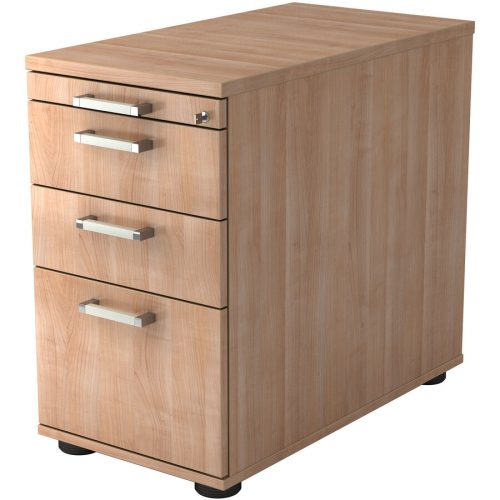 Standcontainer Office Braun Holz/Metall 42.8 cm 76 cm 80 cm - Farbe: Nussbaum - Material: Holzwerkstoff - Standcontainer