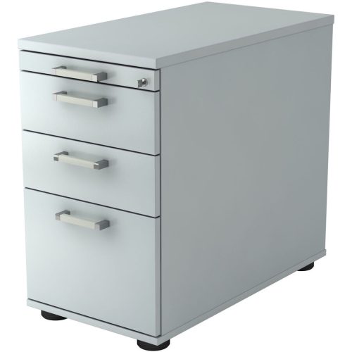 Standcontainer Office Grau Holz/Metall 42.8 cm 76 cm 80 cm - Material: Holzwerkstoff - Standcontainer