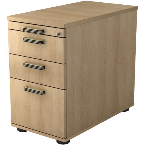 Standcontainer Office Braun Holz/Kunststoff 42.8 cm 76 cm 80 cm - Farbe: eiche - Material: Holzwerkstoff - Standcontainer