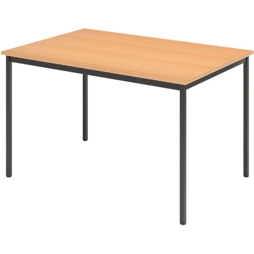Hammerbacher, Hammerbacher Vierfußtisch Buche/Schwarz 120 x 72 x 80 cm