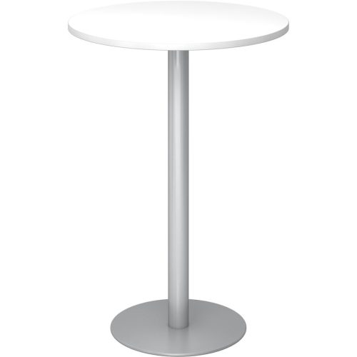 Besprechungstisch Office Weiss Holz 80 cm - Material: Holzwerkstoff - Besprechungstisch