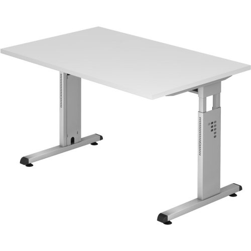 Schreibtisch Office Weiss Holz 120 cm - Material: Holzwerkstoff - Schreibtisch