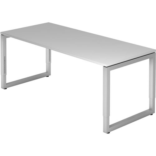 Hammerbacher, Hammerbacher Schreibtisch R-Serie VRS19/5 Lichtgrau 1.800 x 800 x 650-850 mm