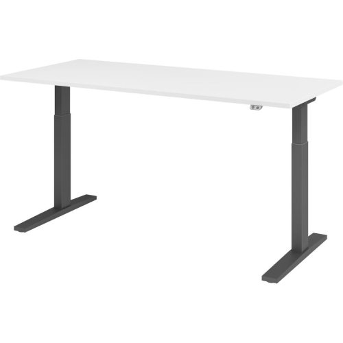 Hammerbacher, Hammerbacher Sitz-Stehschreibtisch VXMKA19/W/G Weiß 1800 x 800 mm