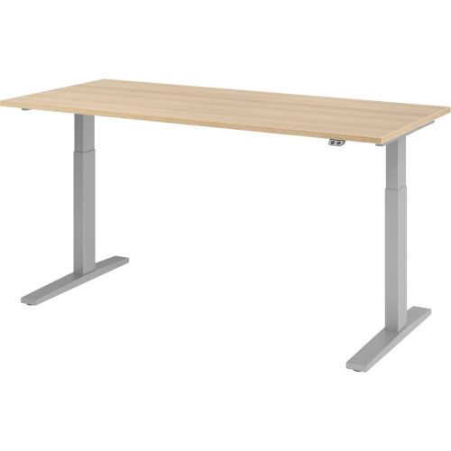 Hammerbacher, Hammerbacher Steh-Sitz-Schreibtisch VXMKA19/E/S Eiche 1800 mm x 800 mm