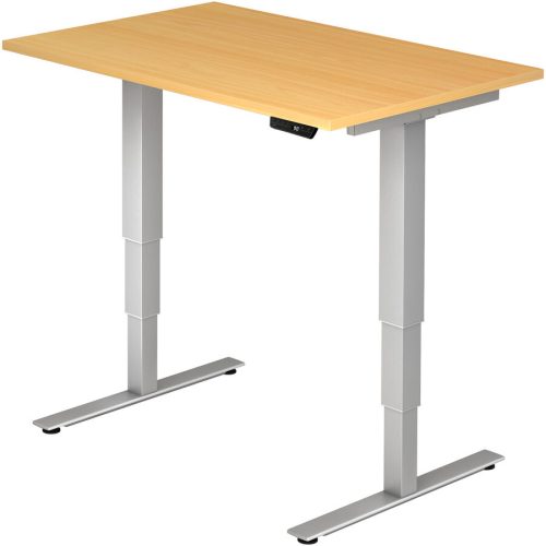 Hammerbacher, Hammerbacher Sitz-Stehschreibtisch XDSM Buche 1.200 x 800 x 635 mm