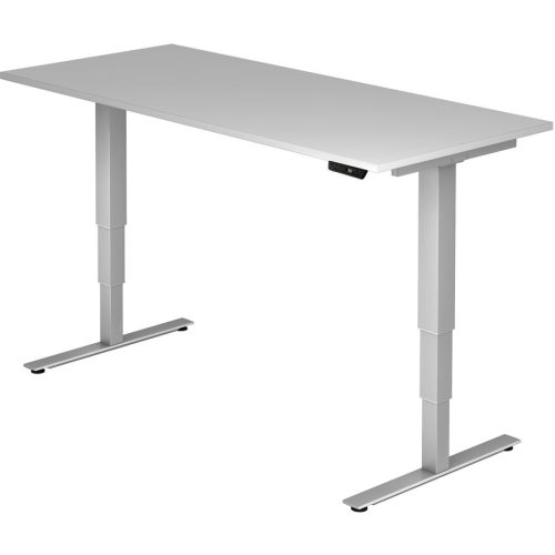 Hammerbacher, Hammerbacher Sitz-Stehschreibtisch XDSM Lichtgrau 1.800 x 800 x 635 mm