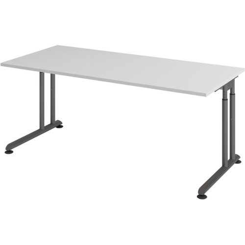 Schreibtisch Office Grau Holz 180 cm - Material: Holzwerkstoff - Schreibtisch