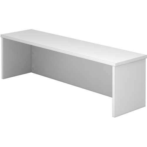 Thekenaufsatz Office Grau Holz 120 cm - Material: Holzwerkstoff - Thekenaufsatz