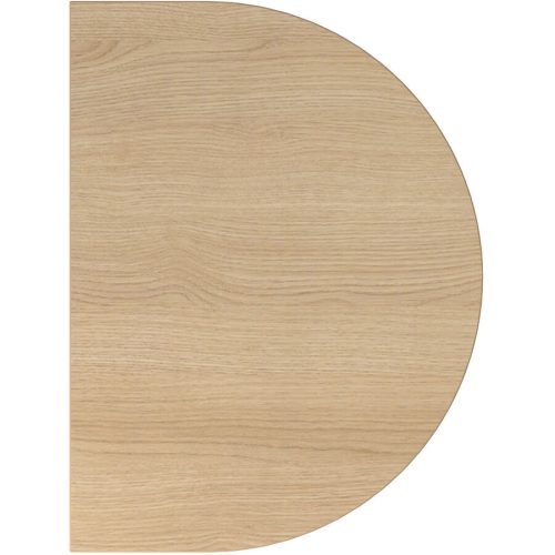 Anbautisch Office Braun Holz 60 cm - Farbe: eiche - Material: Holzwerkstoff - Anbautisch