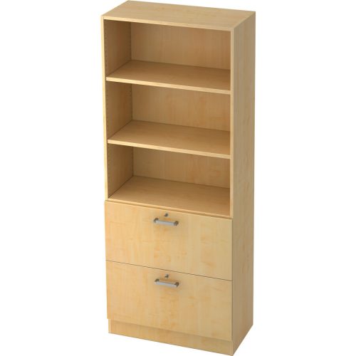 Regal Office Holz 80 cm 200.4 cm - Farbe: Ahorn - Material: Holzwerkstoff - Regal
