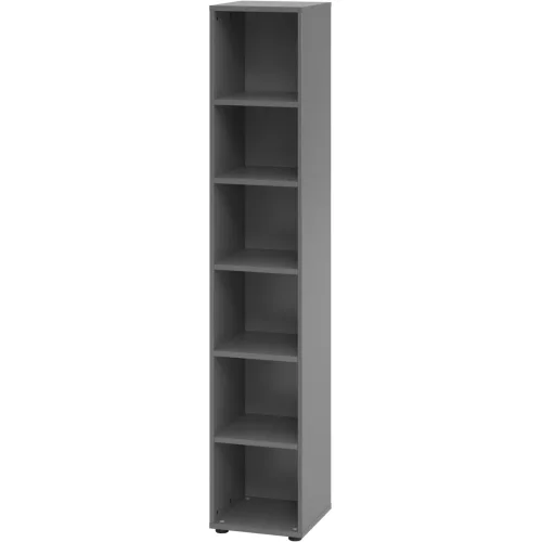 Hammerbacher, Hammerbacher Schrank V964RE/G Grau 40 x 40 x 215,4 cm