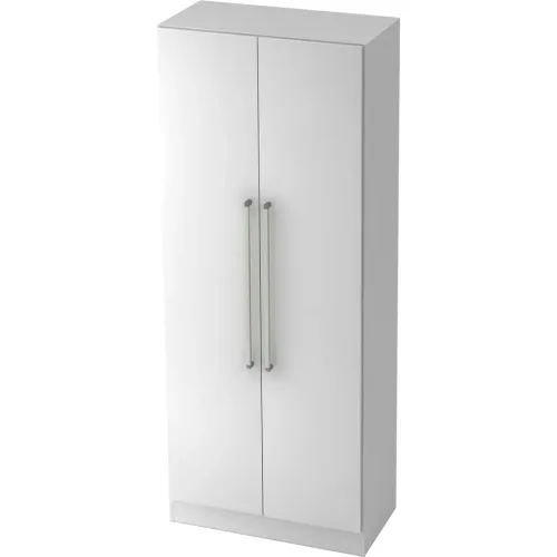 Aktenschrank Office Weiss Holz 80 cm 42 cm 200.4 cm - Material: Holzwerkstoff - Aktenschrank