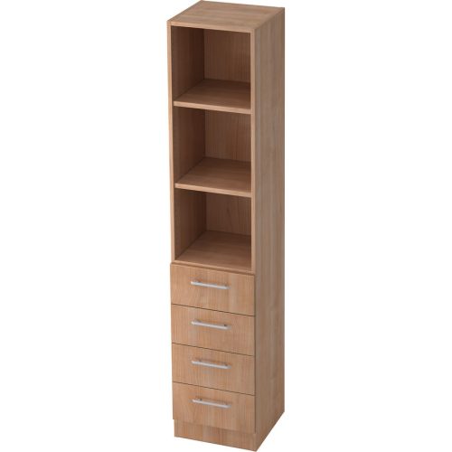 Regal Office Braun Holz 40.6 cm 200.4 cm - Farbe: Nussbaum - Material: Holzwerkstoff - Regal