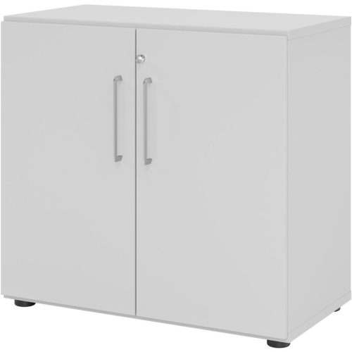 Aktenschrank Office Grau Holz 80 cm 42 cm 74.6 cm - Farbe: Hellgrau - Material: Holzwerkstoff - Aktenschrank