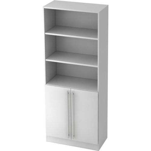 Aktenschrank Office Weiss Holz 80 cm 42 cm 200.4 cm - Material: Holzwerkstoff - Aktenschrank