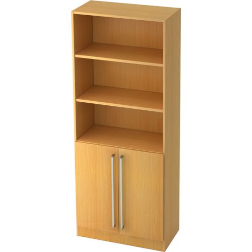 Aktenschrank Office Braun Holz 80 cm 42 cm 200.4 cm - Farbe: buche - Material: Holzwerkstoff - Aktenschrank
