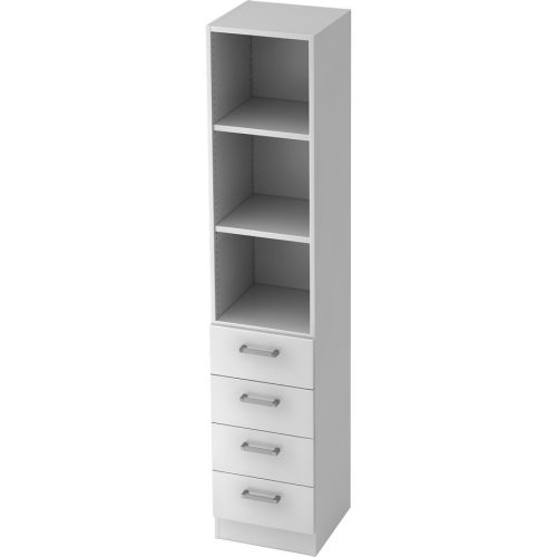 Regal Office Weiss Holz 40.6 cm 200.4 cm - Material: Holzwerkstoff - Regal