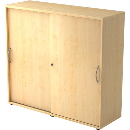 Aktenschrank Office Beige Holz 120 cm 40 cm 110 cm - Farbe: Ahorn - Material: Holzwerkstoff - Aktenschrank