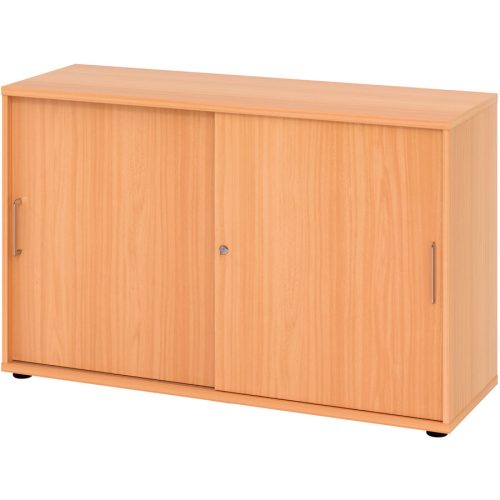 Aktenschrank Office Braun Holz 120 cm 40 cm 74.8 cm - Farbe: buche - Material: Holzwerkstoff - Aktenschrank