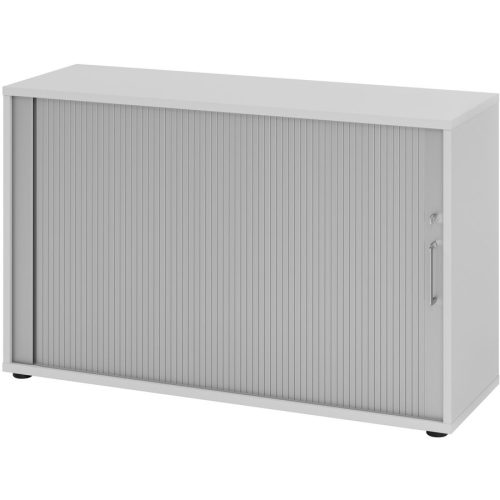 Hammerbacher, Hammerbacher Schrank V1732S/5/S/BS Grau 120 x 40 x 74,8 cm
