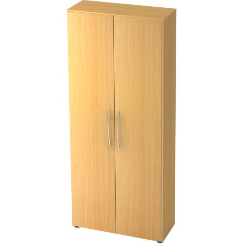 Schrank Office Braun Holz 80 cm 34.6 cm 188 cm - Farbe: Buche Dekor - Material: Holzwerkstoff - Schrank