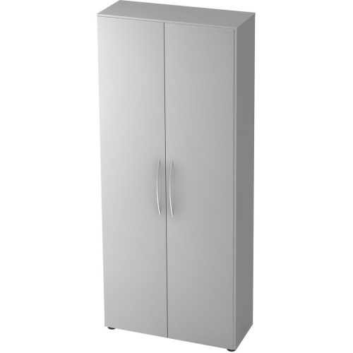 Schrank Office Grau Holz 80 cm 34.6 cm 188 cm - Material: Holzwerkstoff - Schrank