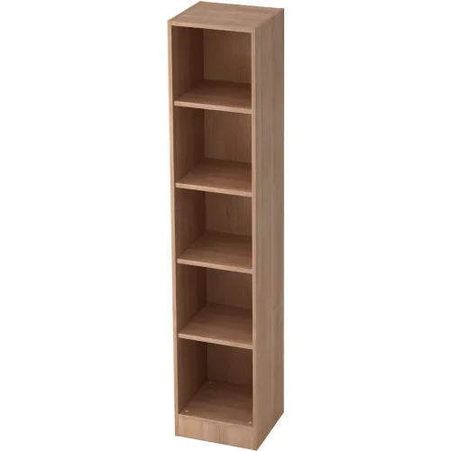 Hammerbacher, Hammerbacher Regal 5FH Walnuss 406 x 400 x 2.004 mm