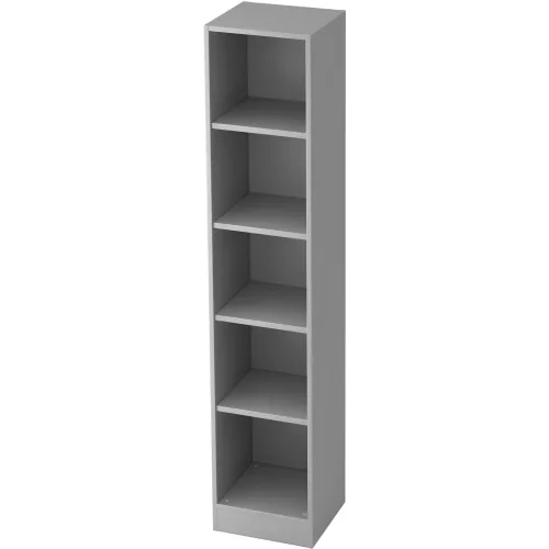 Hammerbacher, Hammerbacher Regal 5FH Grau 406 x 400 x 2.004 mm
