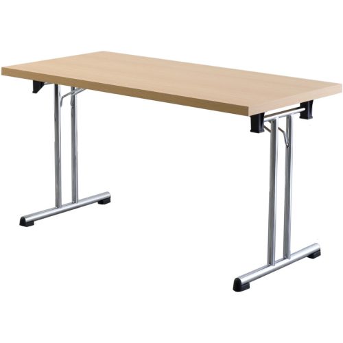 Schreibtisch Office Braun Holz 138 cm Stapelbar - Farbe: buche - Material: Holzwerkstoff - Schreibtisch