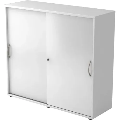 Aktenschrank Office Weiss Holz 120 cm 40 cm 110 cm - Material: Holzwerkstoff - Aktenschrank