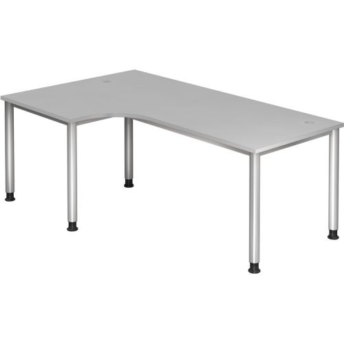 Schreibtisch Office Grau Holz 200 cm Höhenverstellbar (manuell) - Material: Holzwerkstoff - Schreibtisch