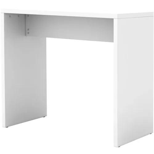 Stehtisch Office Weiss Holz 104 cm - Material: Holzwerkstoff - Stehtisch